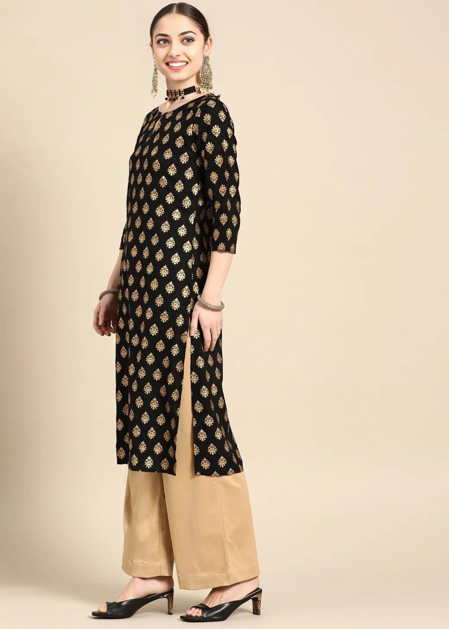 Zeekstore Printed Kurti Only D024 Women 1pcs