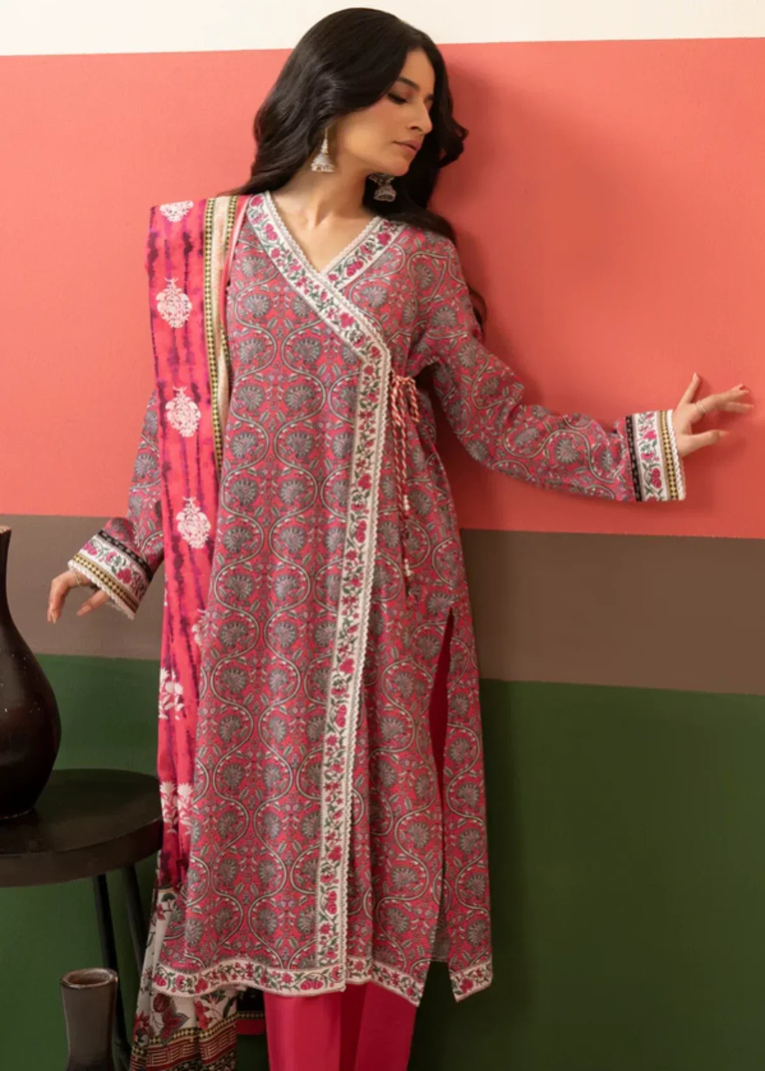 Zellbury Kurta Dupatta Trouser WPS2531987 Women 3pcs