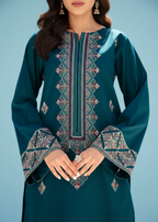 Shehroz Fashion zink blue Women 2pcs
