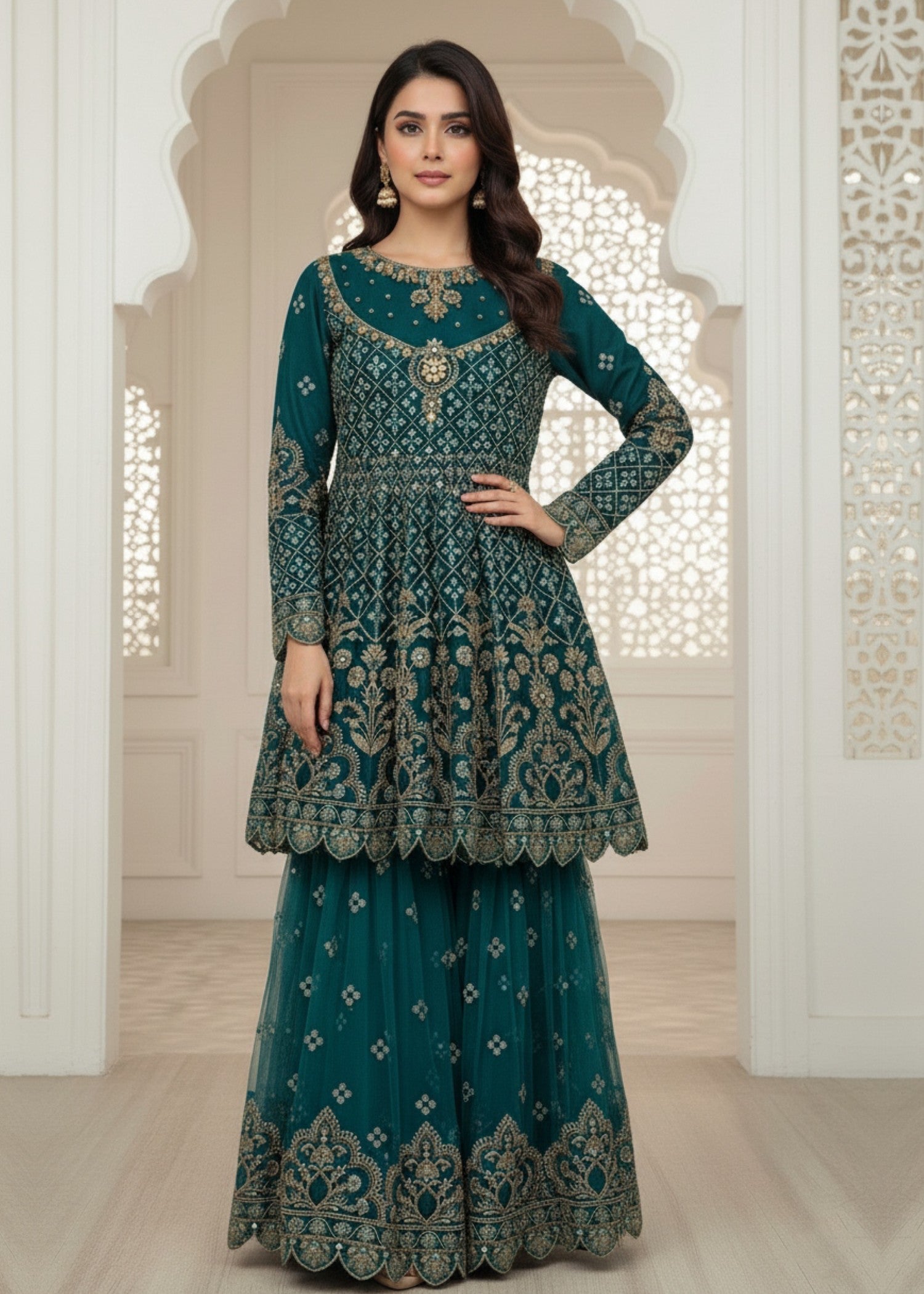 Diara Couture SEHRISH DA 01 SEA GREEN Women 3pcs