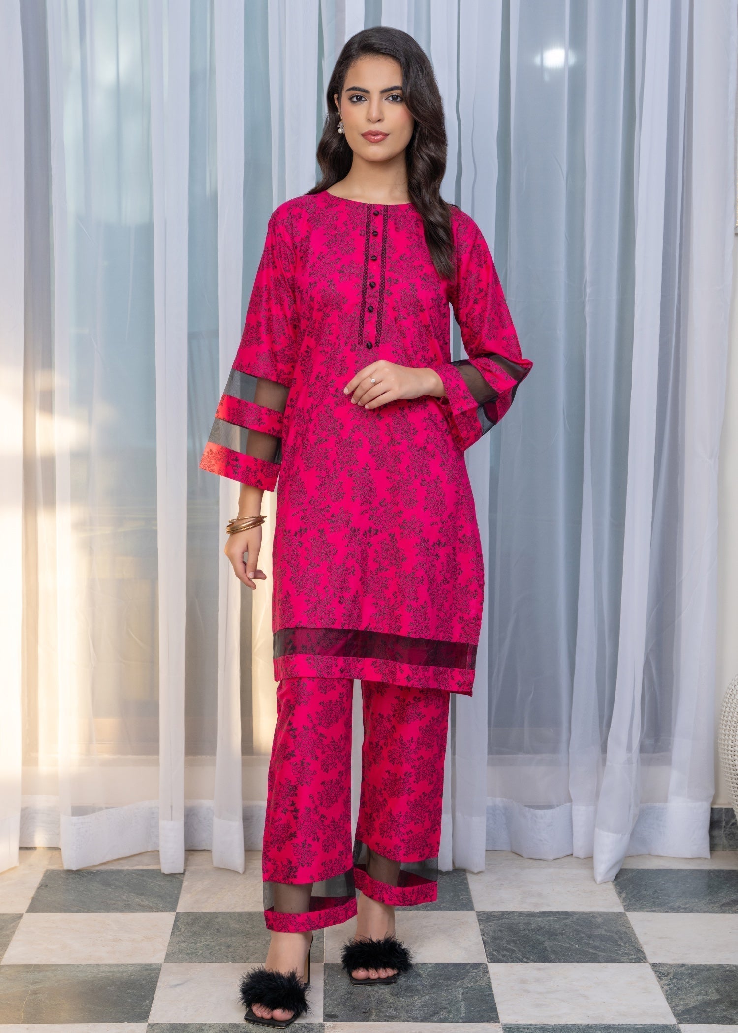 B.K Clothings Pink Aura Women 2pcs