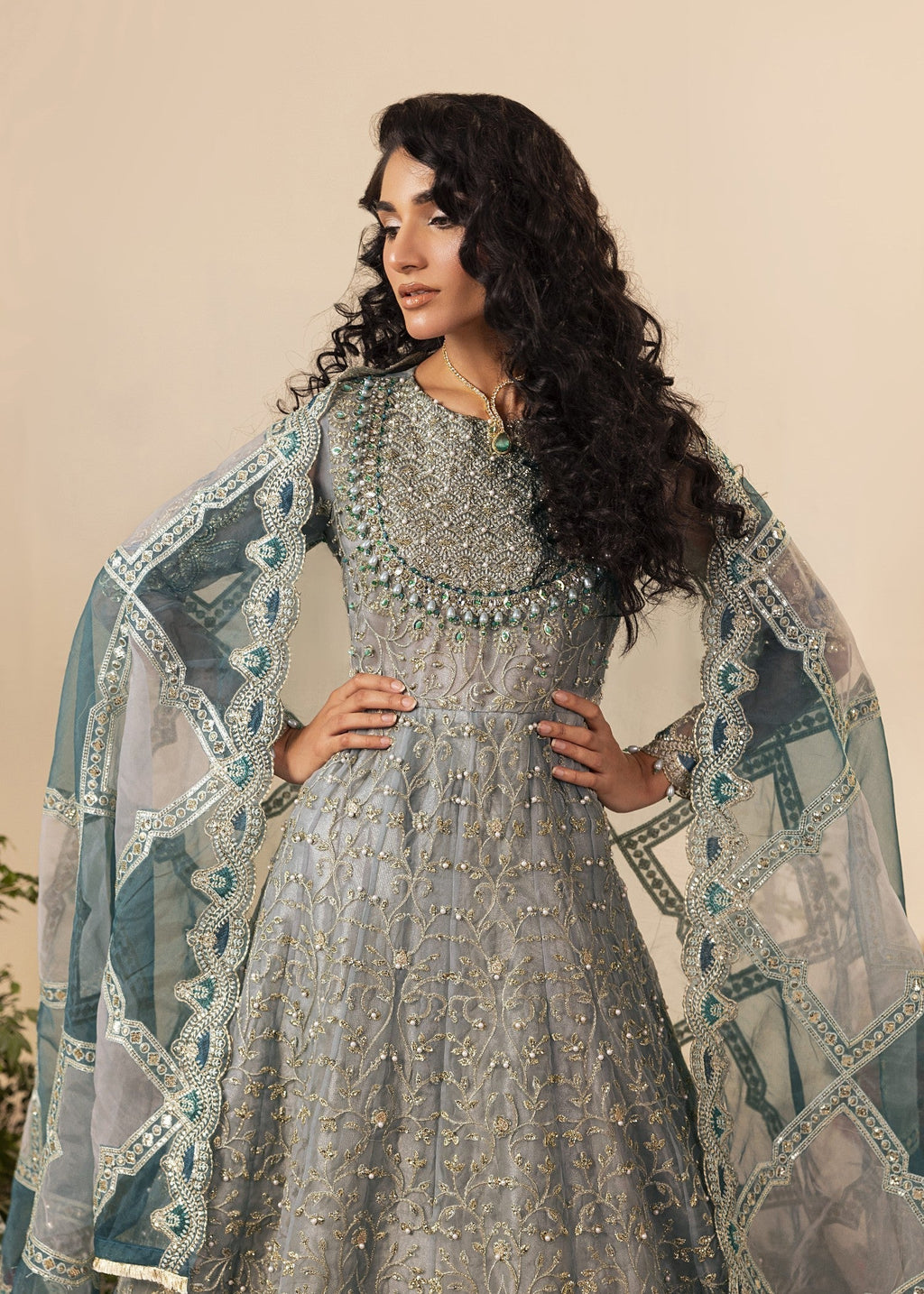 Diara Couture SHAHBANU DF 13 FROST BLUE Women 3pcs
