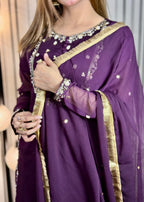 Suits By Sadia Purple crush Women 3pcs