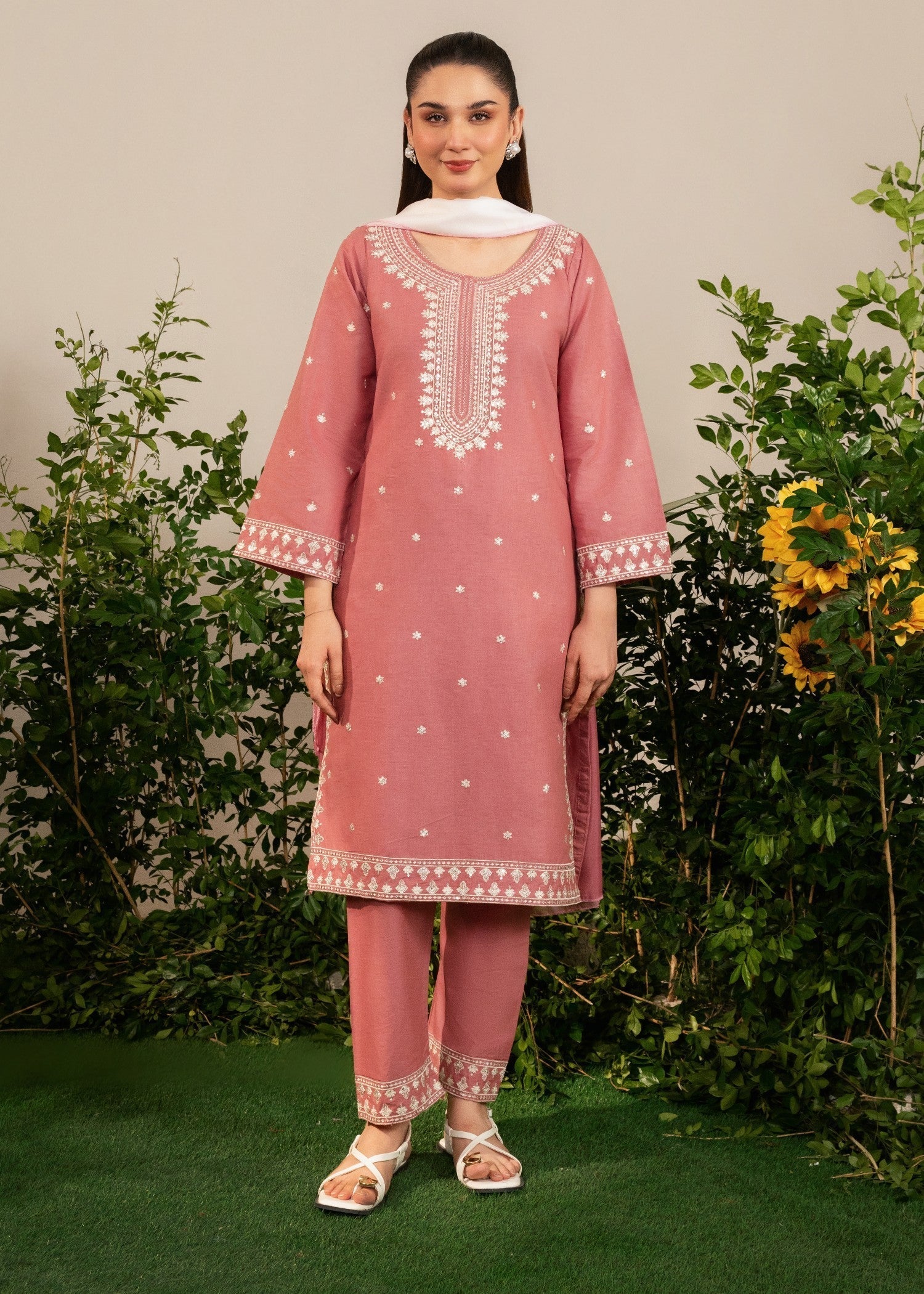 Tehzeeb Libas BARBIE EMBROIDERED Women 3pcs