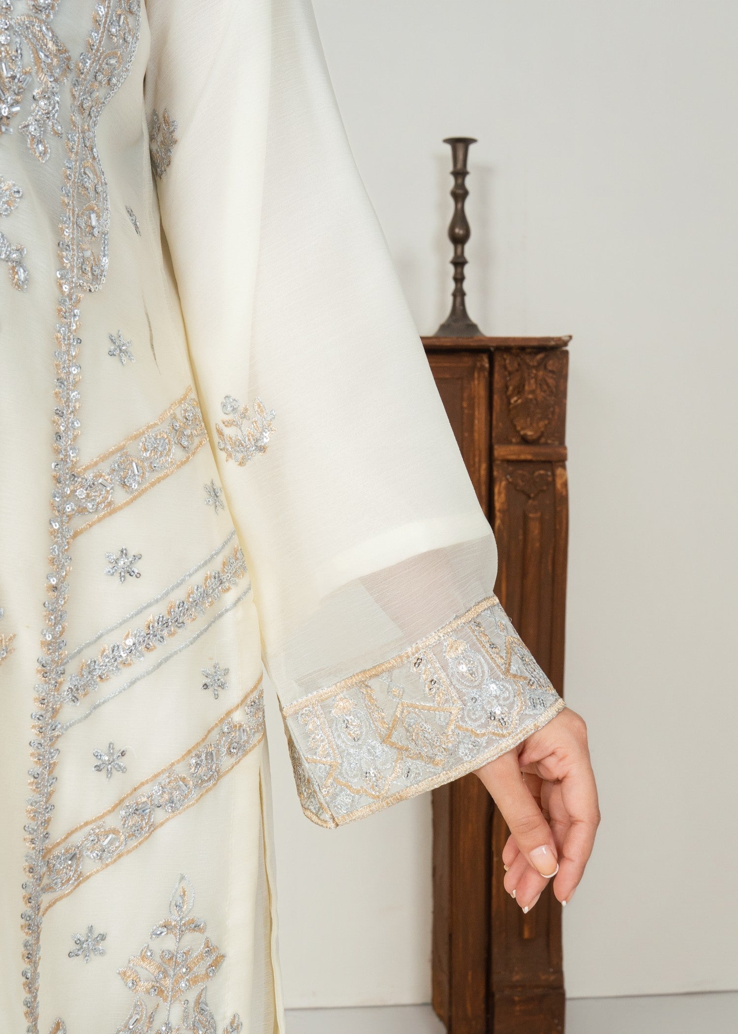 Four Season Boutique DIL NASHEEN CREAM Women 3pcs