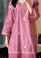 Tehzeeb Libas NOIR BLOOM PINK Women 2pcs
