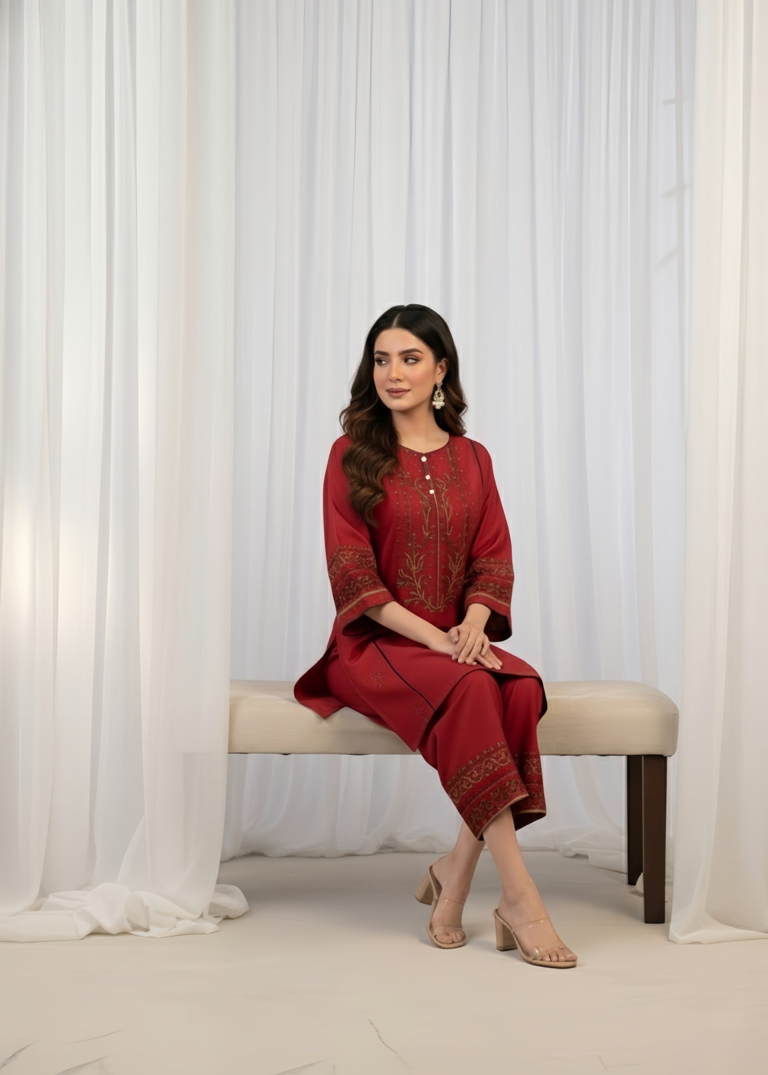 Fabric Garden Ruby Whisper EMB Women 2pcs