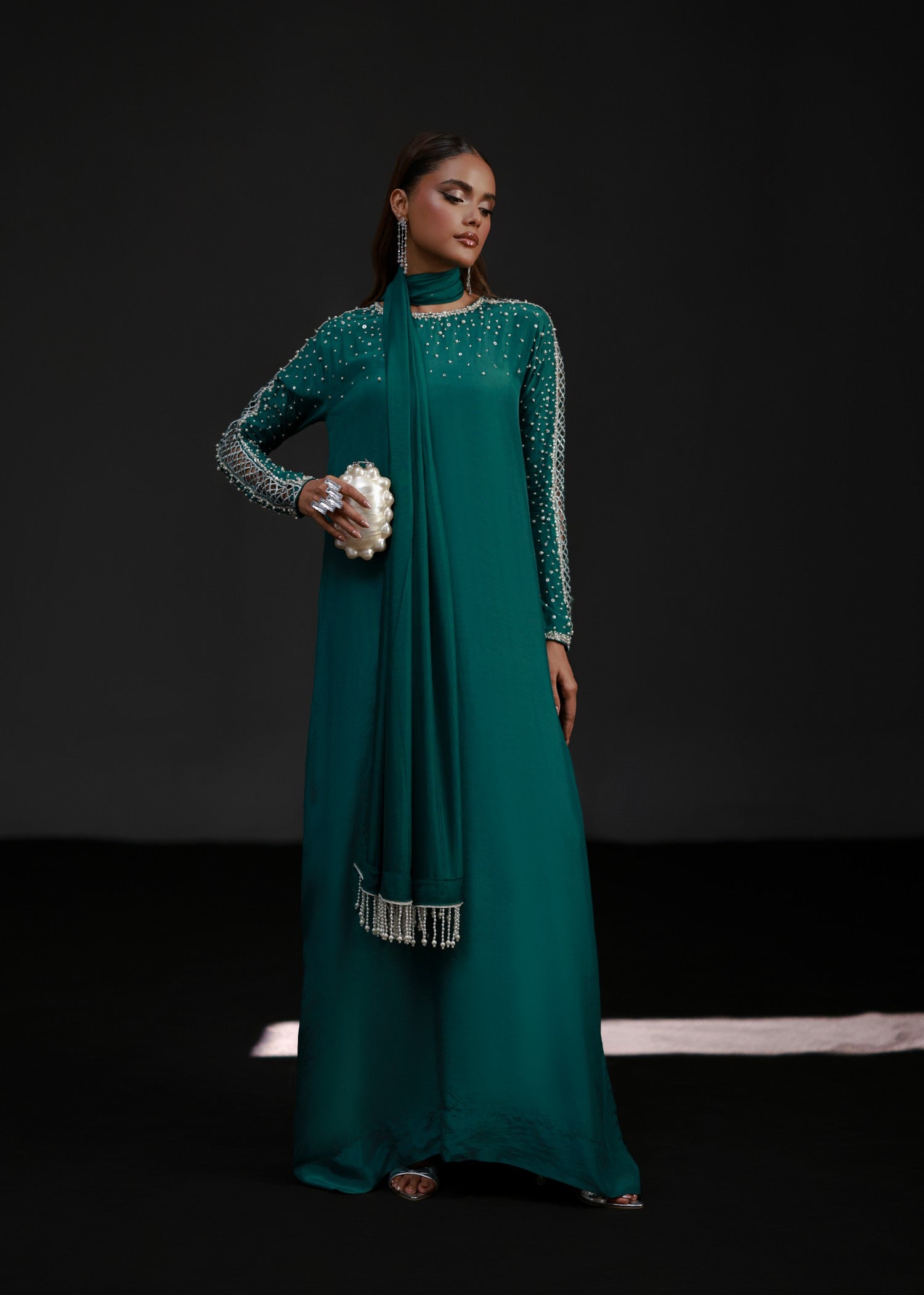Ripret Emerald Gem Kaftan Women 2pcs