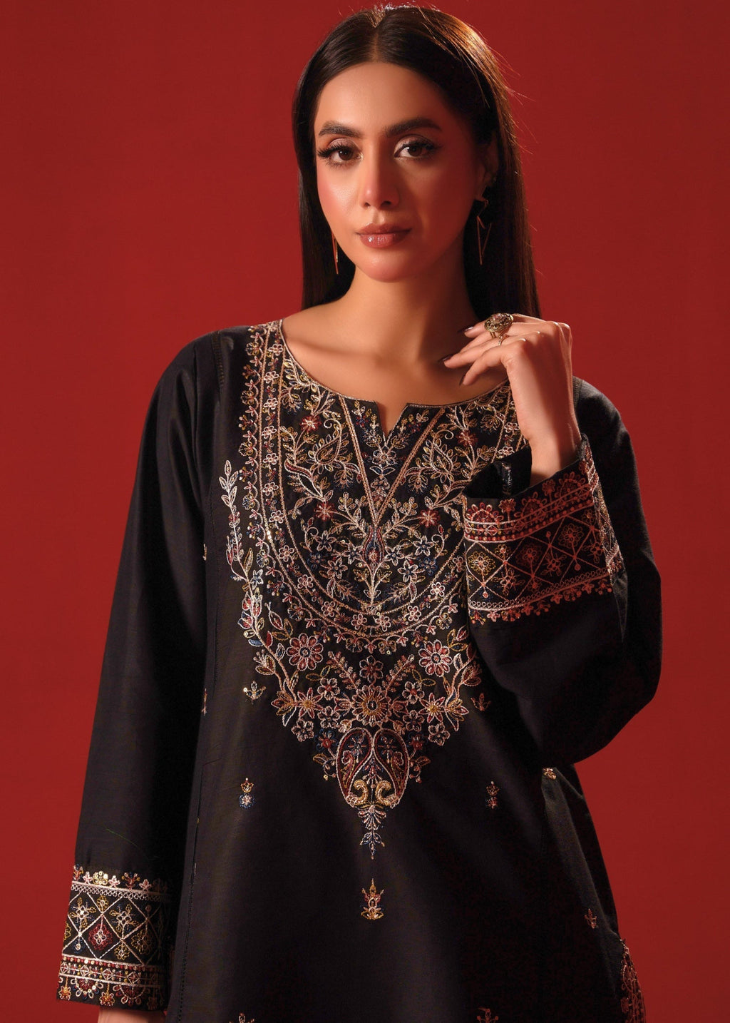 Zeenat & Zoha Black Formal Women 2pcs