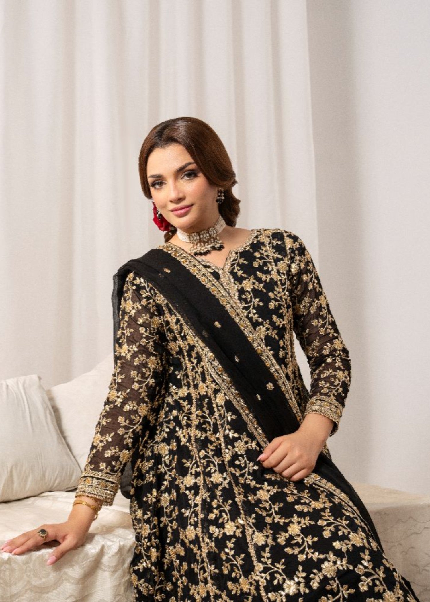 Al-Harir Apparel Rehana Black Women 3pcs