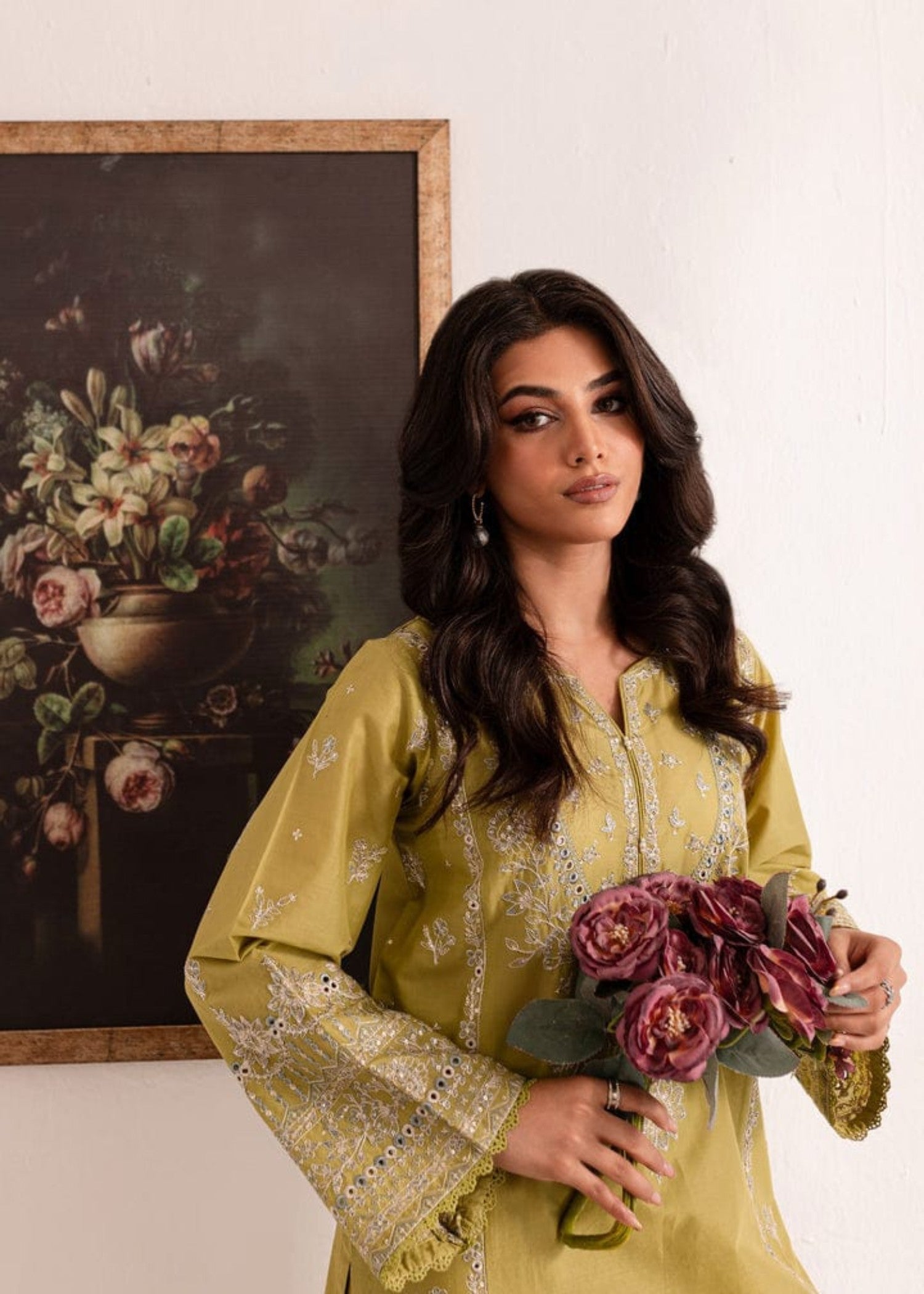 Shehroz Fashion Rang e Naz lawn embroidery suit Women 2pcs