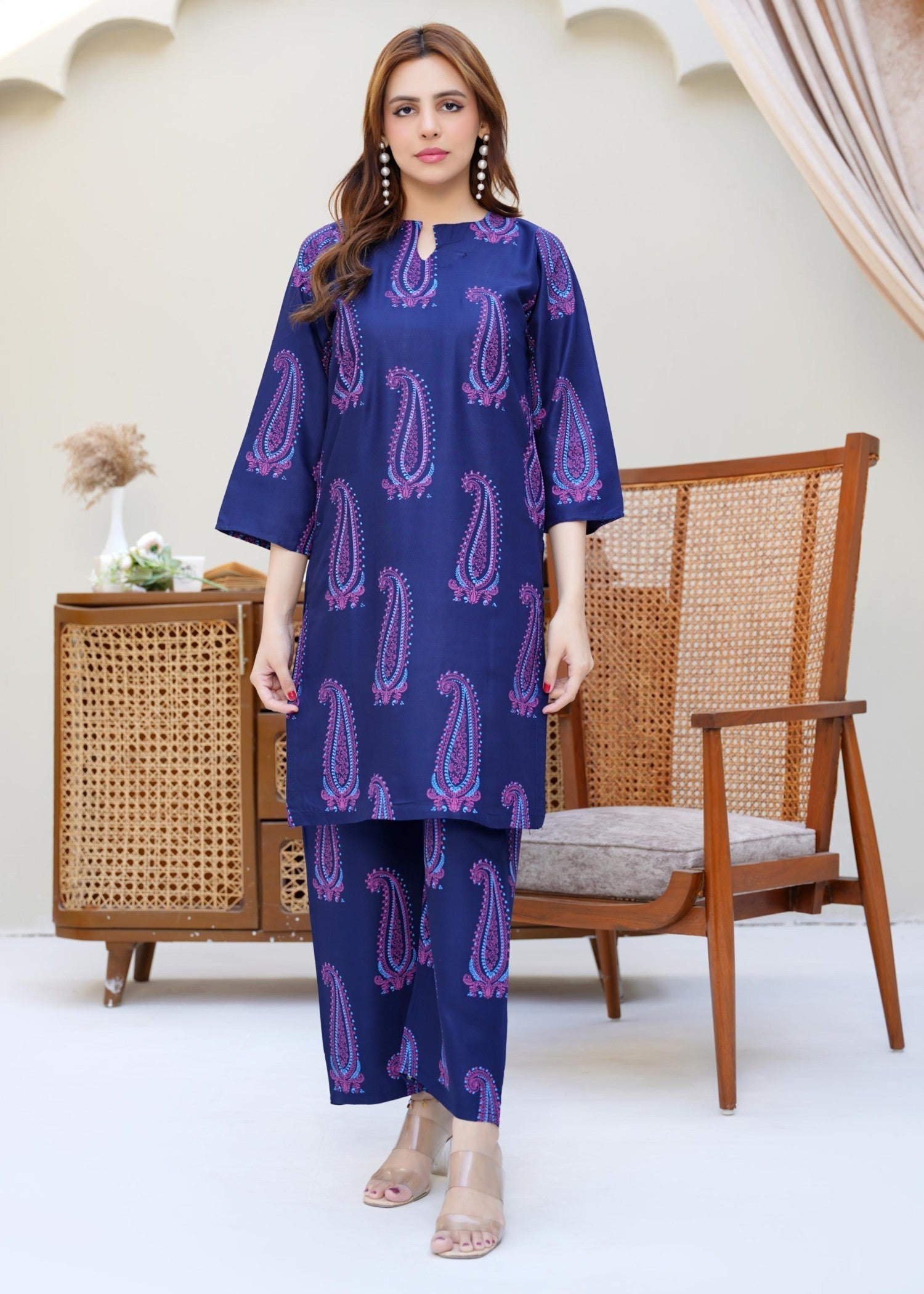 Chaudhary Arts Soha navy blue Women 2pcs