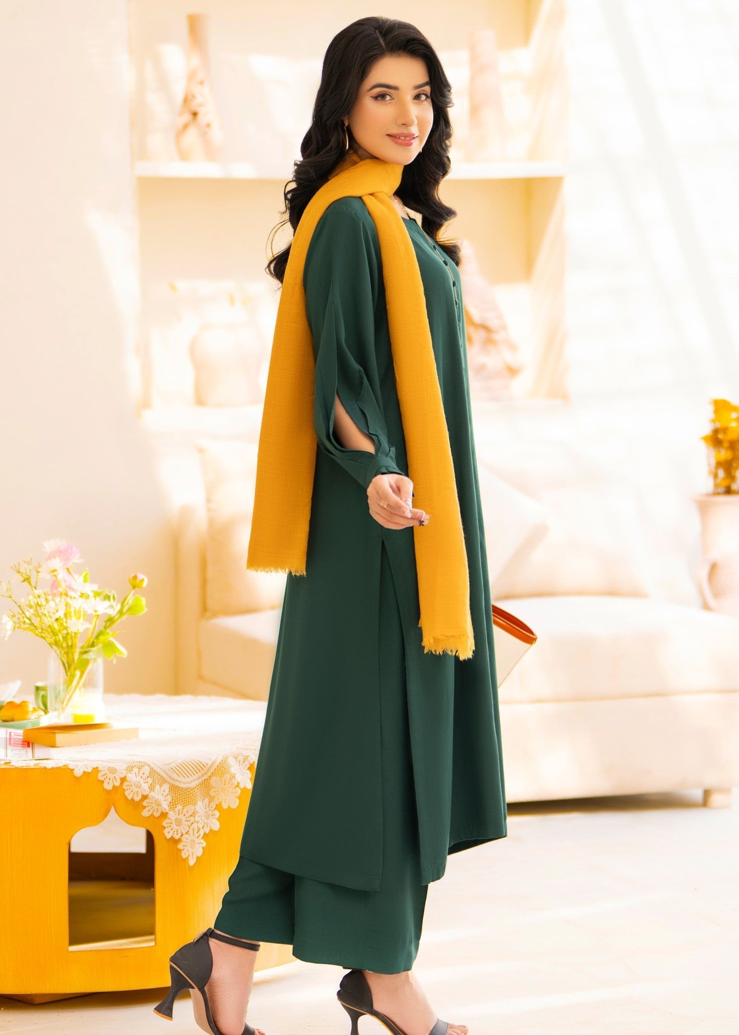 Pinkpetals JADE SILK KARANDI Women 2pcs