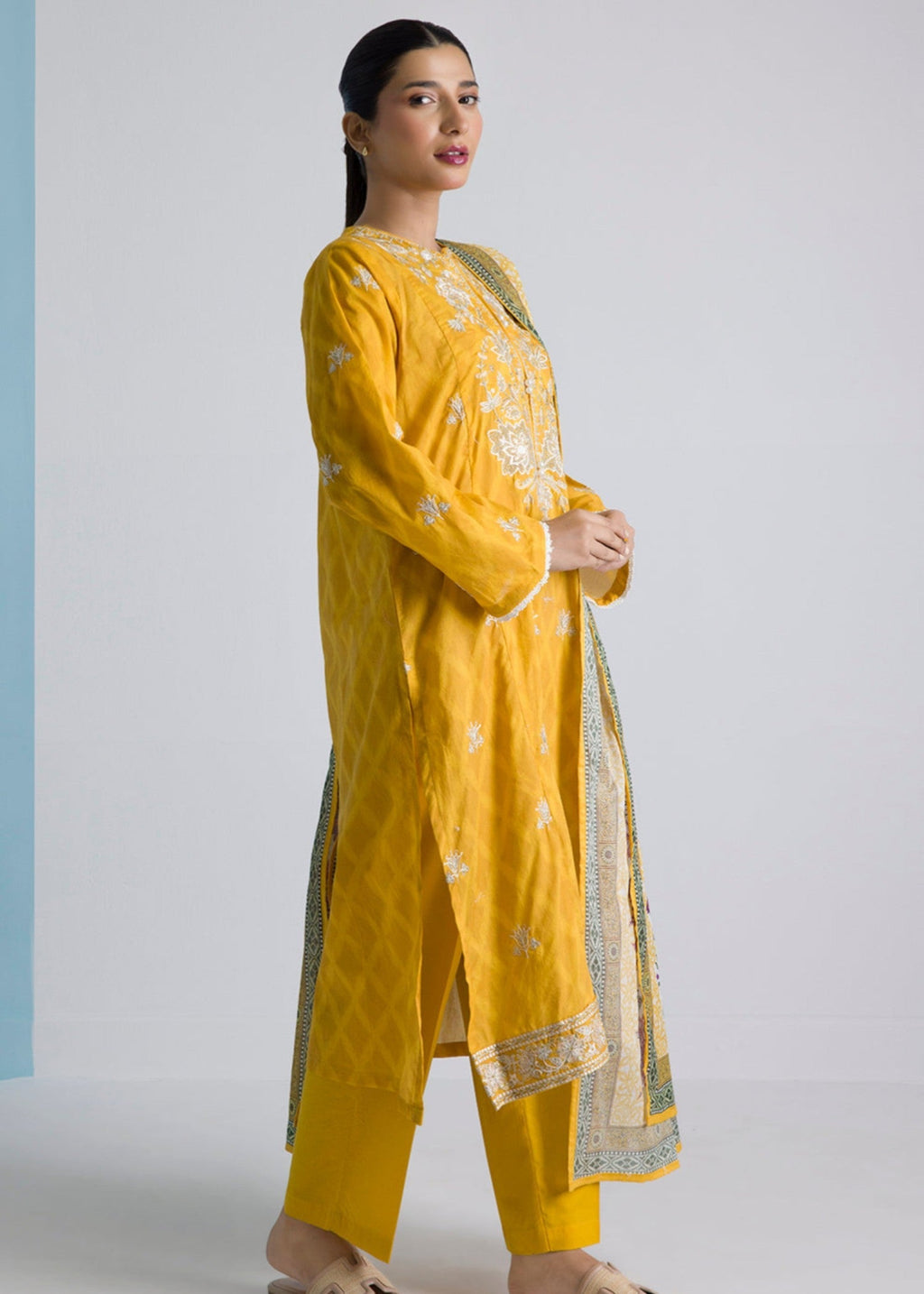 Zellbury WPS2532061 Mustard Women 3pcs