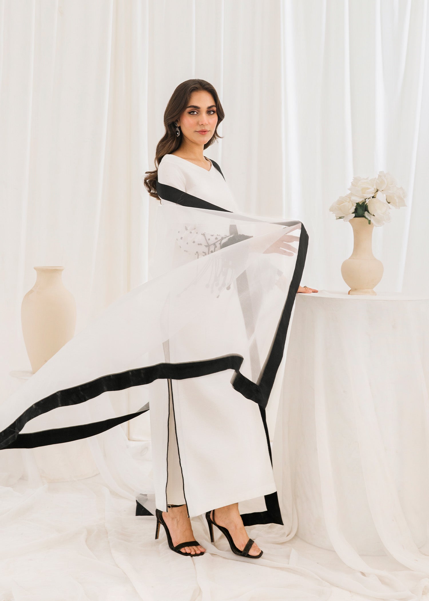 Rang-e-Haya Luxe Edge (White) Women 3pcs