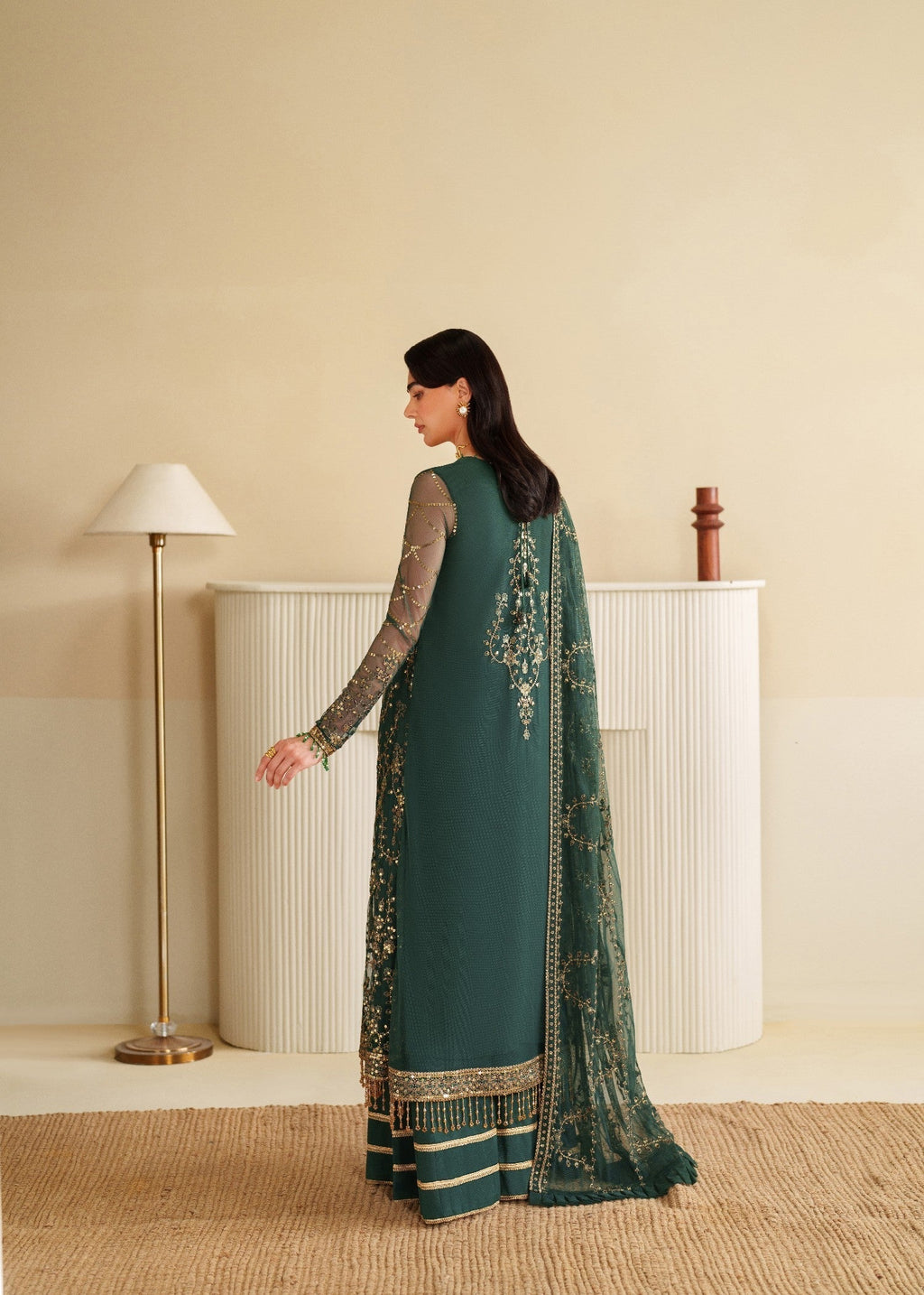 Bin Tayyab (BTS006488 GRN UN6490) Women 3pcs