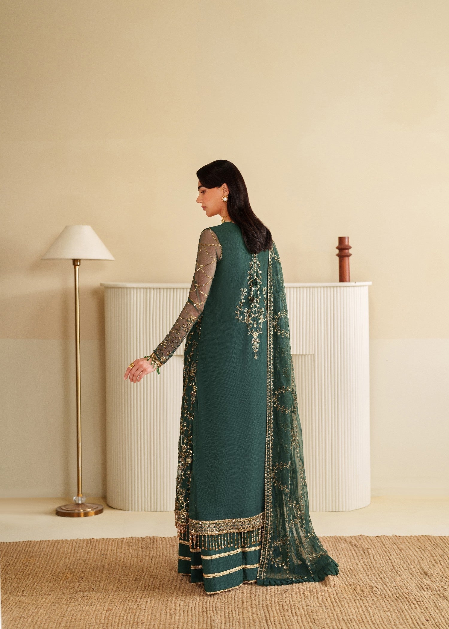 Bin Tayyab (BTS006488 GRN UN6490) Women 3pcs