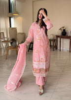 Suits By Sadia Rose pink Women 3pcs