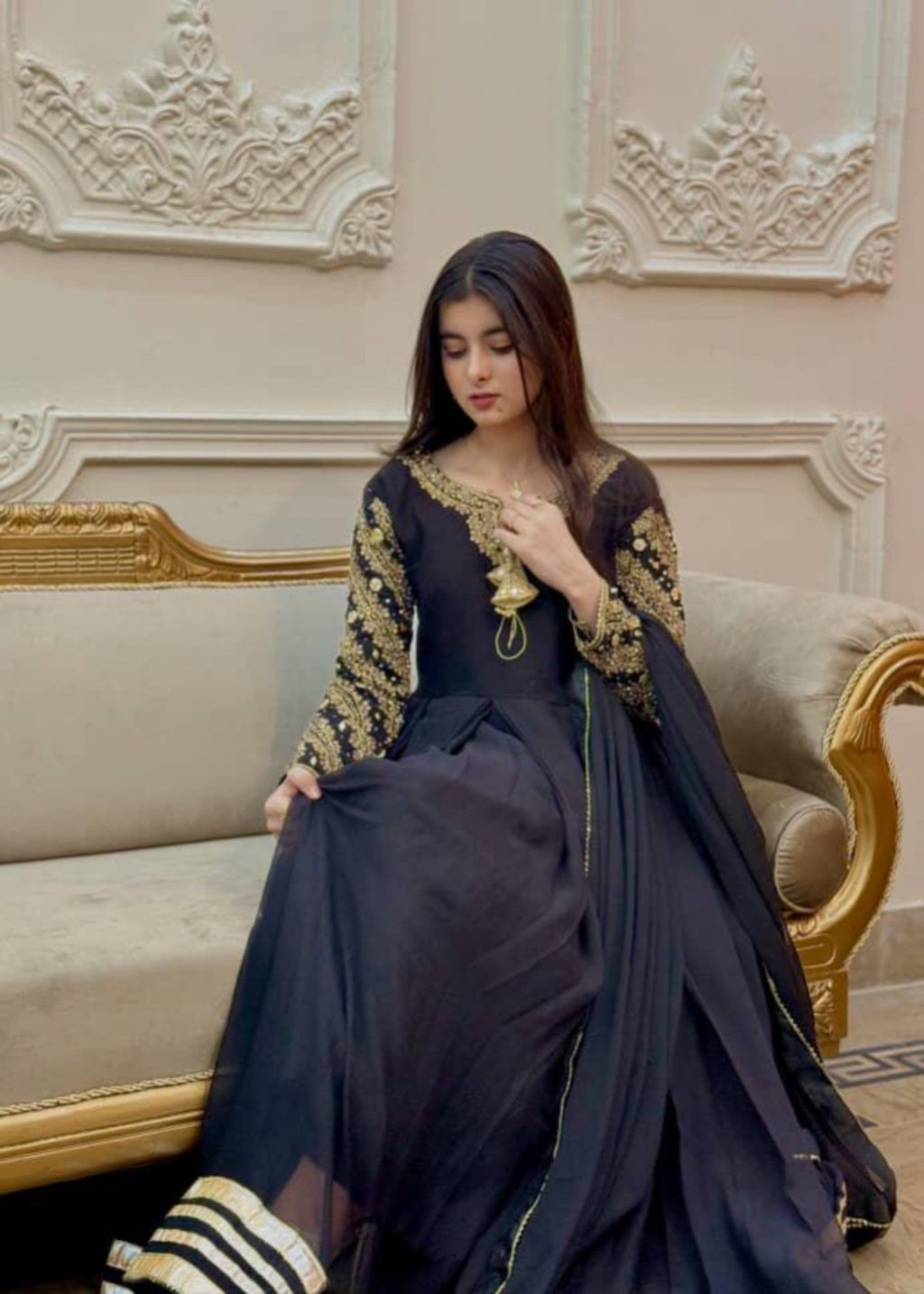 Miss & Mrs Black gota ari Women 3pcs