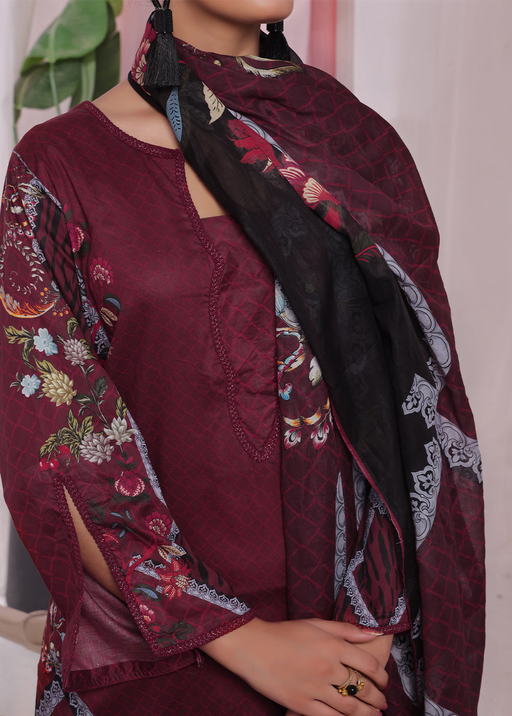 Aanchal Printed Lawn Suit Gulzar Women 3pcs