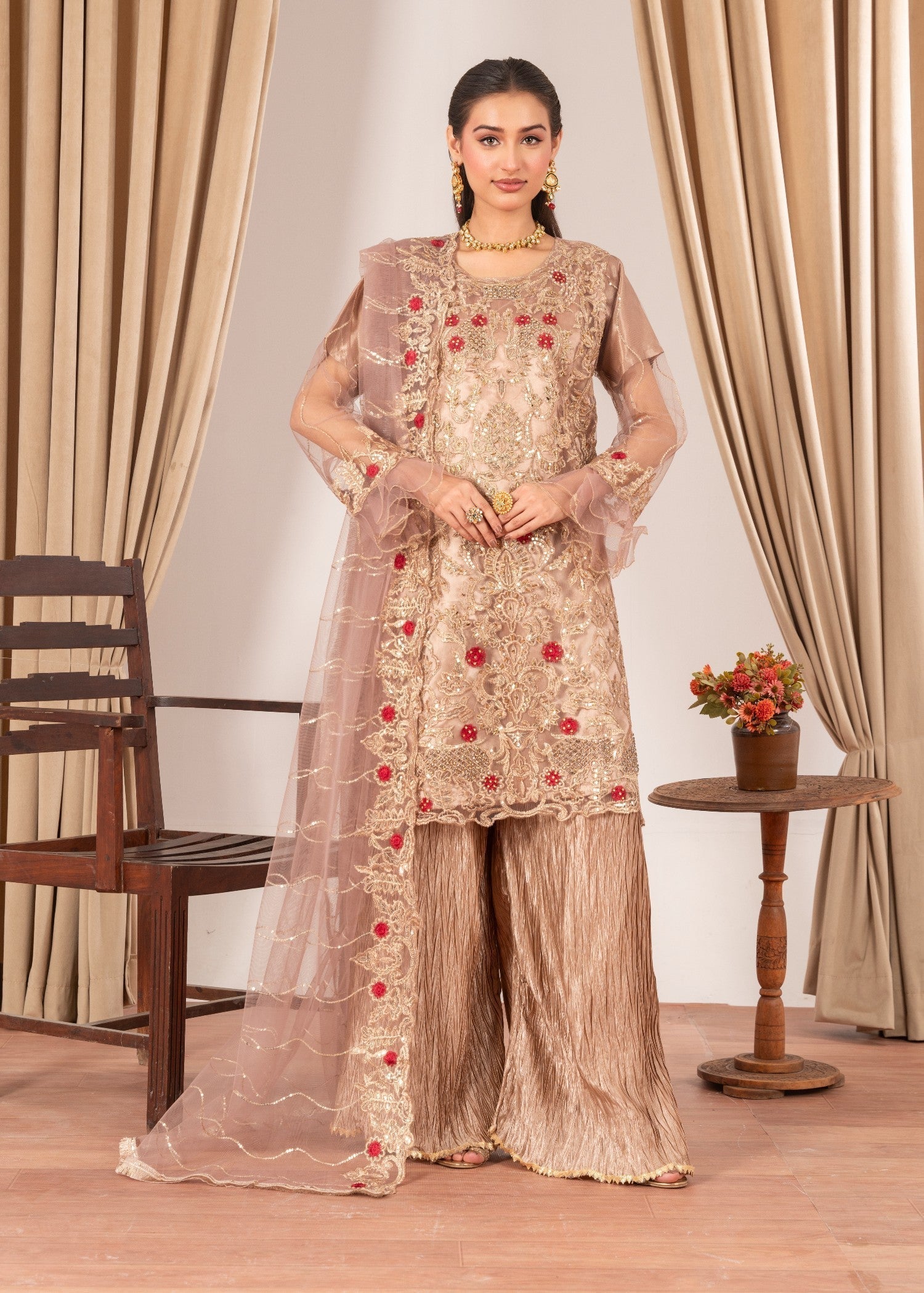 Four Season Boutique MALHAAR CRUSH COFFEE Women 3pcs