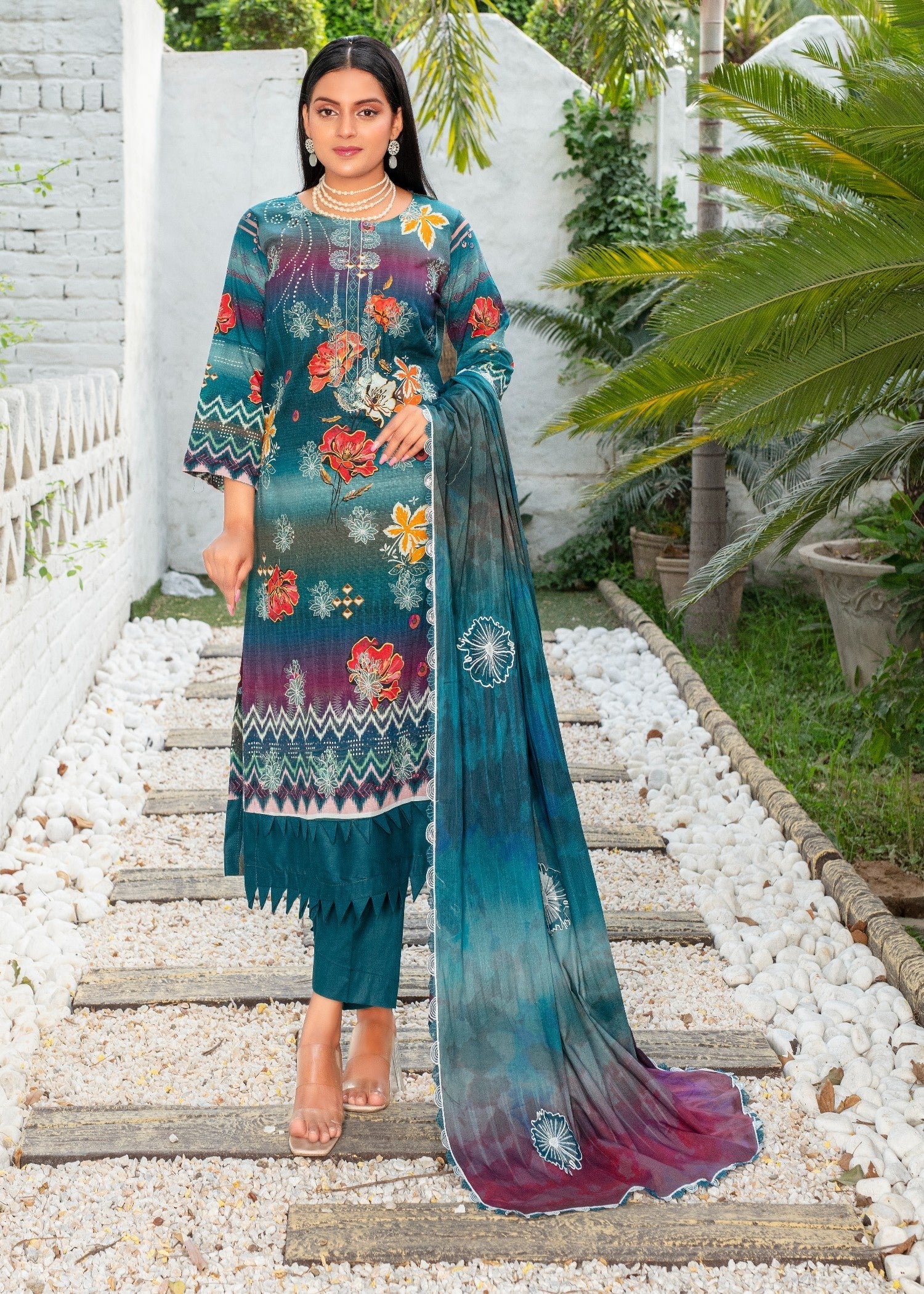 Ayeza Collection Multi Kurta Set 07 Women 3pcs