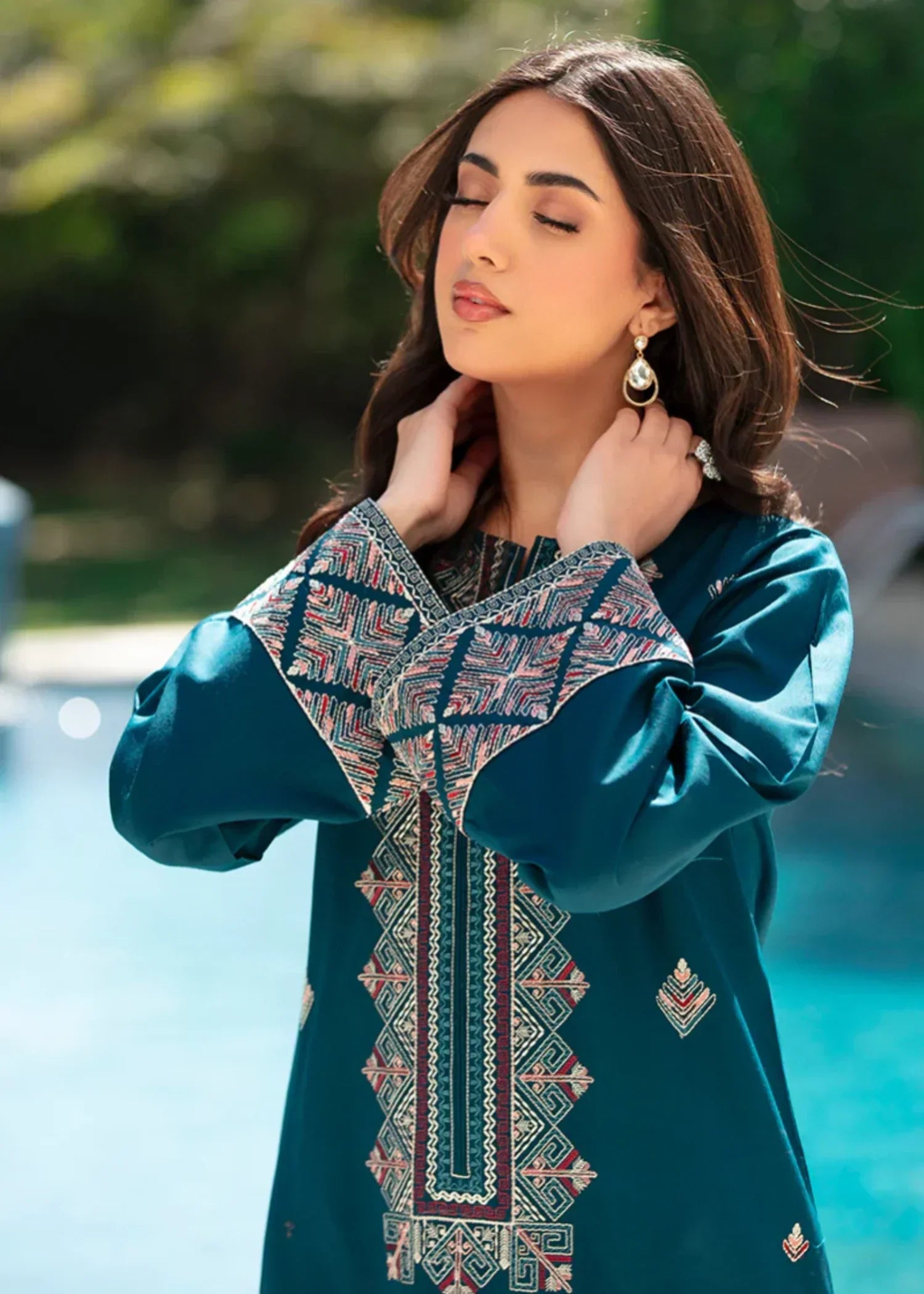 Shehroz Fashion TEHZEEB LAWN EMBROIDERY SUIT Women 2pcs