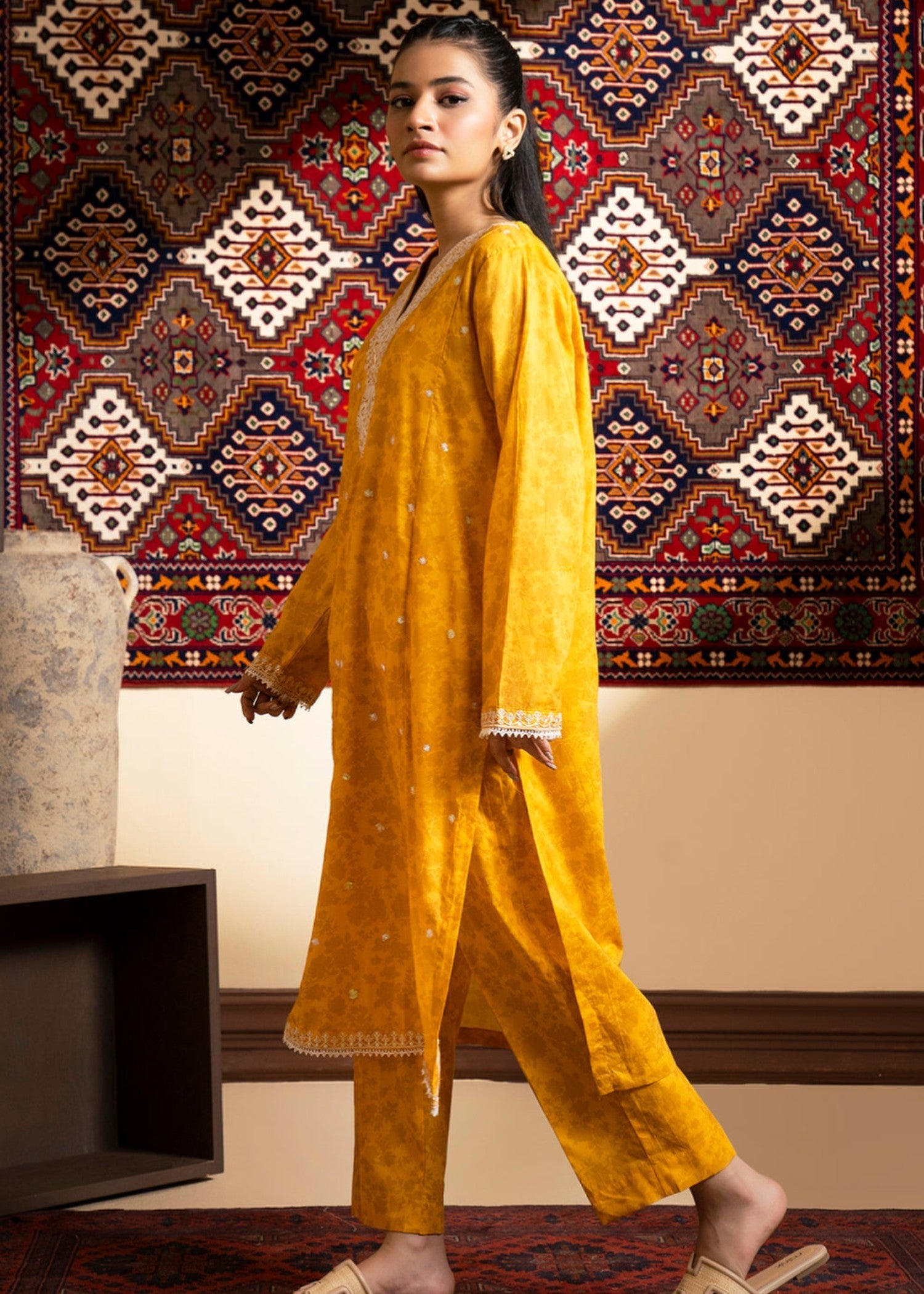 Zellbury WPS2521920 Mustard Women 2pcs