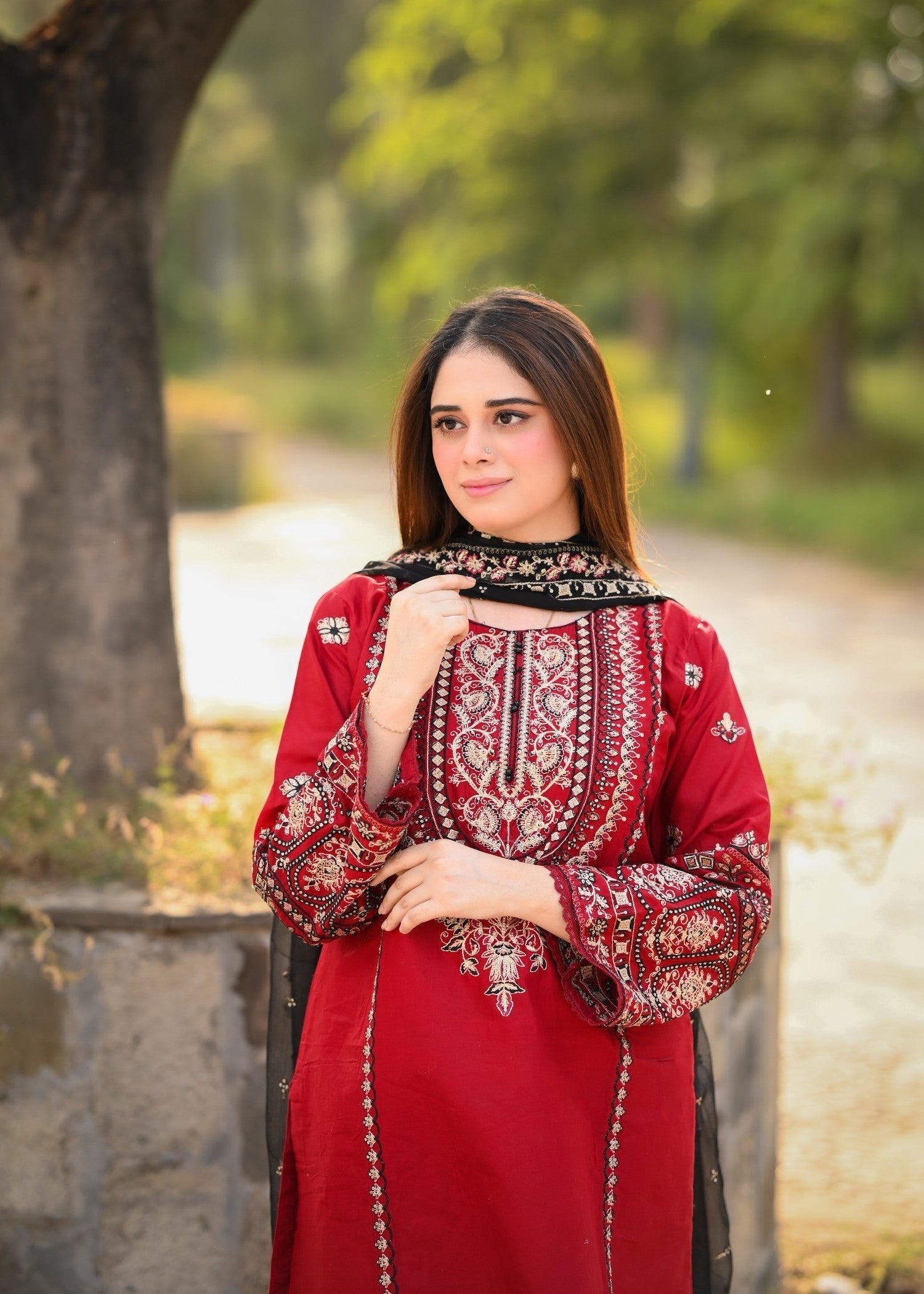 Libas Thread Red Enigma Women 3pcs