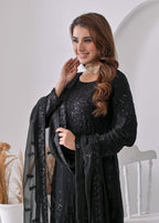 Qasim Anwer By Chandni Bridals LYDIA (BLACK) Women 3pcs