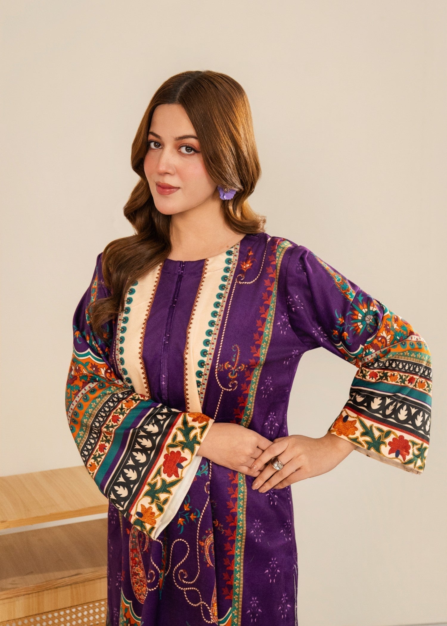 Stylish Collection PURPLE PRETTY Women 2pcs