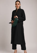 Peach Republic Black Khaddar Suit 03 Women 2pcs