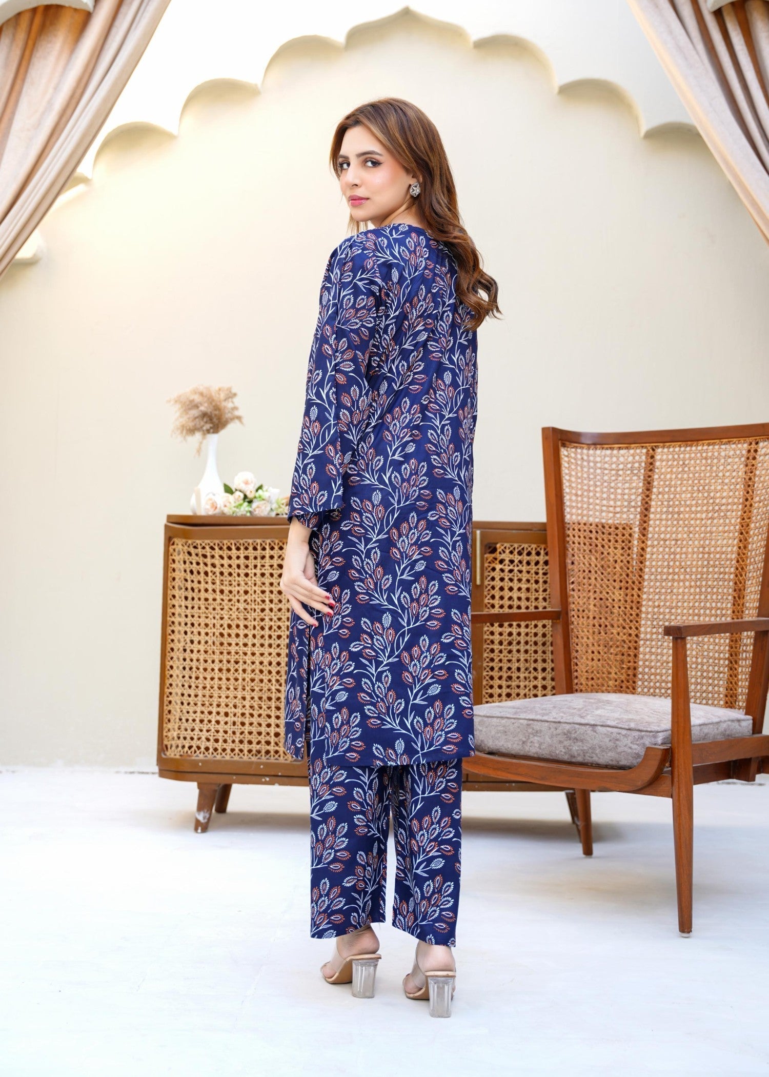 Chaudhary Arts Eden navy blue Women 2pcs