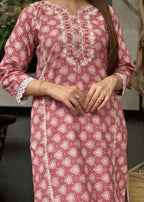 Tehzeeb Libas ZYRA EMBROIDERED PINK Women 2pcs
