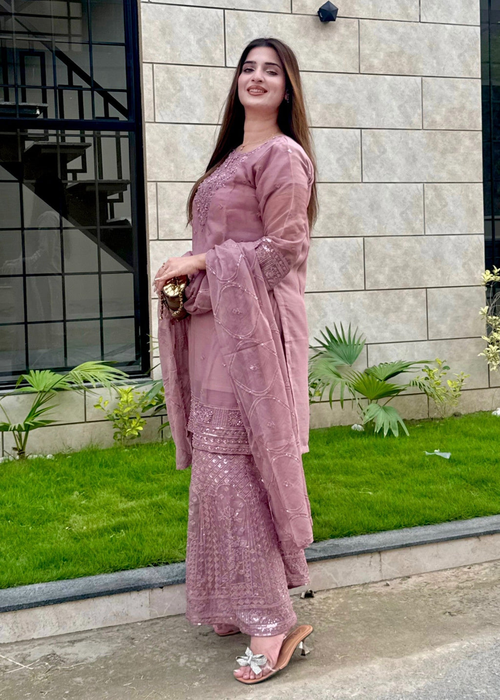 Four Season Boutique AABROOH MAUVE Women 3pcs