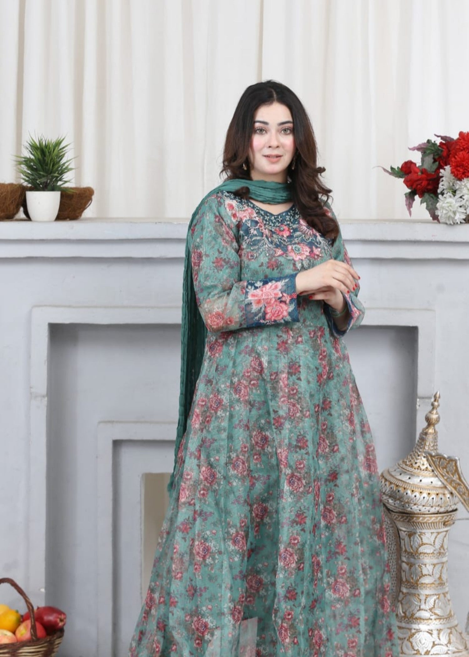 Reetriwaj Green shine Women 3pcs