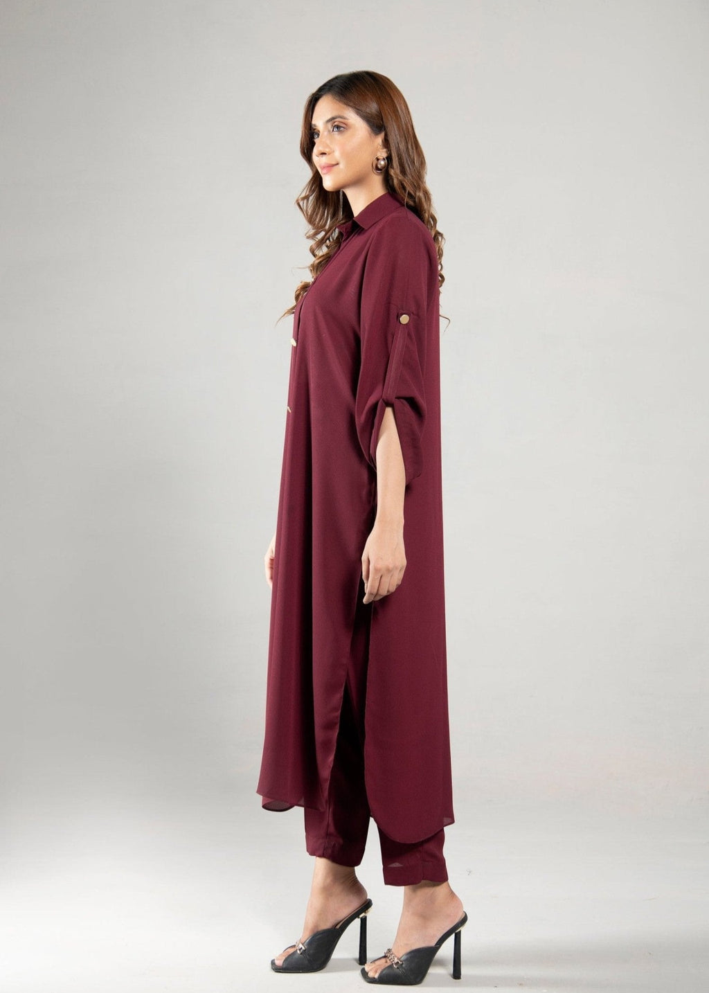 Peach Republic Elegant Buttoned Dress 02 Women 2pcs