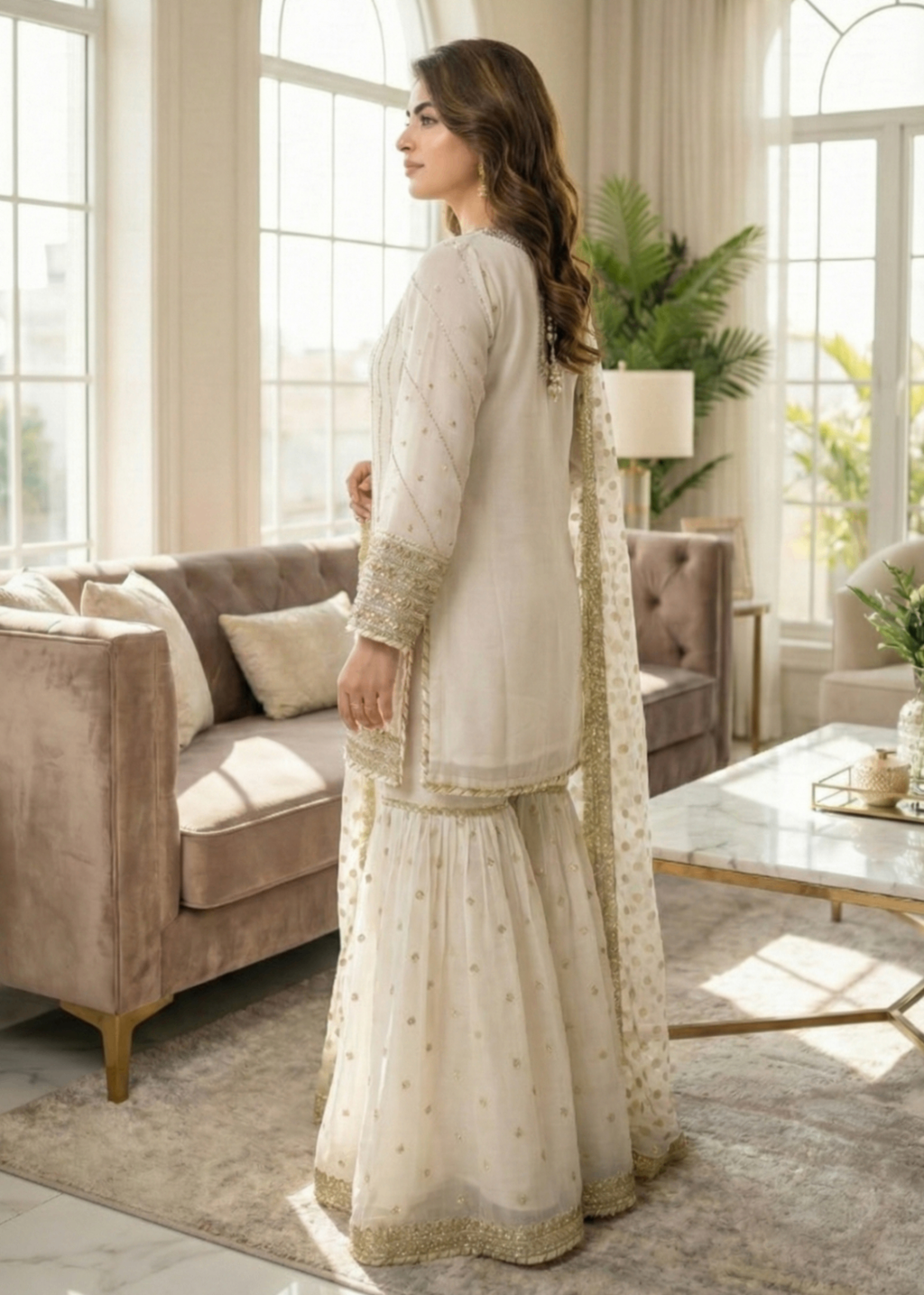 Diara Couture HOORAIN DF 61 OFF WHITE Women 3pcs