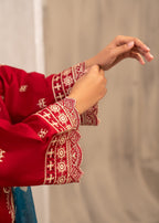 Shehroz Fashion Maroon Majesty Women 3pcs