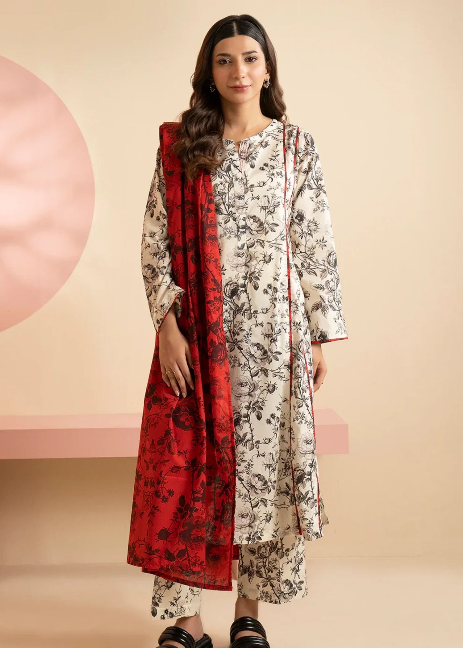 Zellbury WPS2531698 Off White Women 3pcs