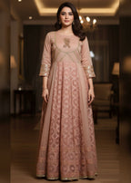 Diara Couture JHOOMAR US 479 PEACH Women 3pcs