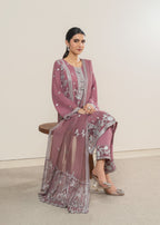 Four Season Boutique MAHROSE CHIFFON MAUVE Women 3pcs