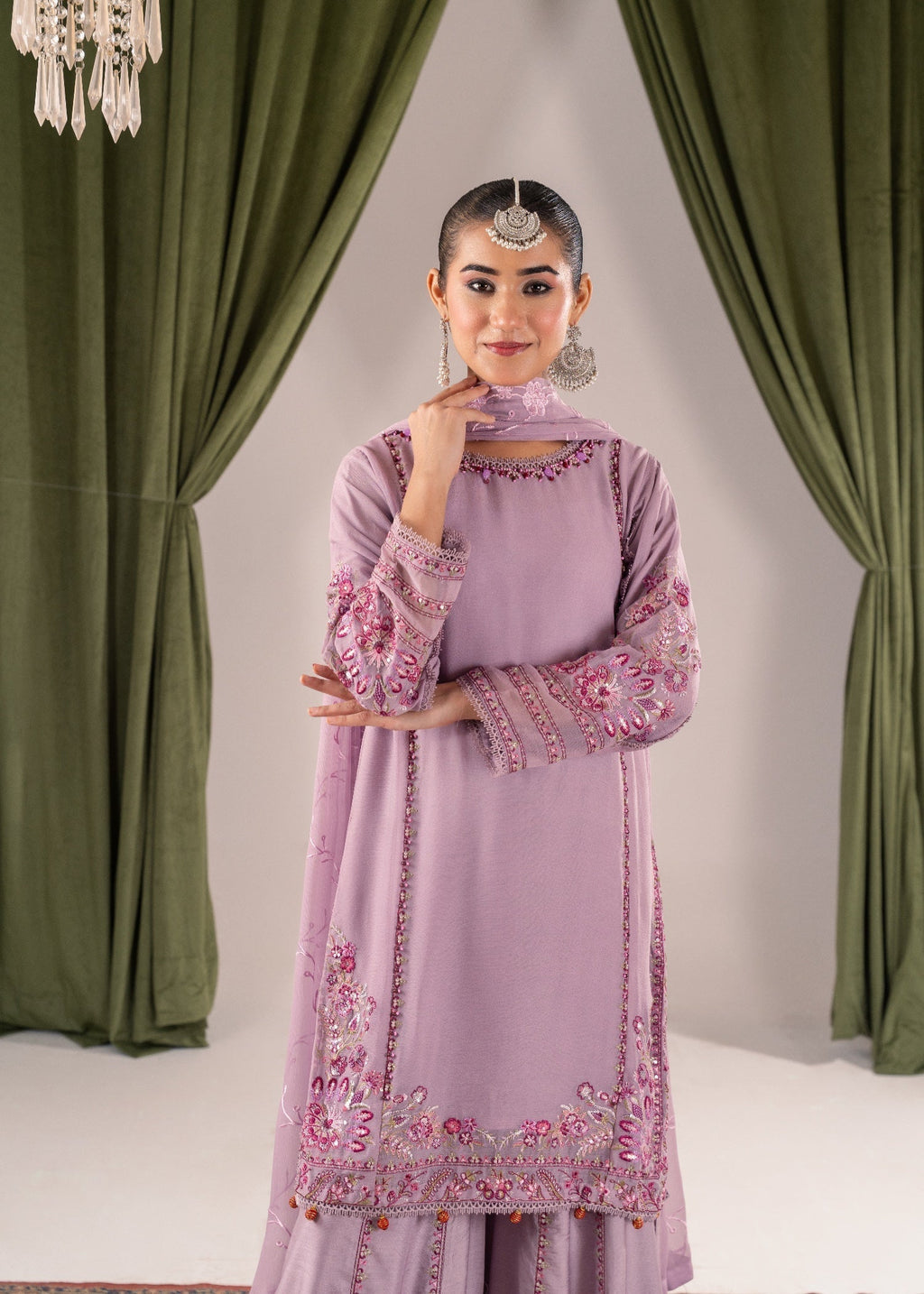 Pehnawa Fashion Light muse chiffon Women 3pcs