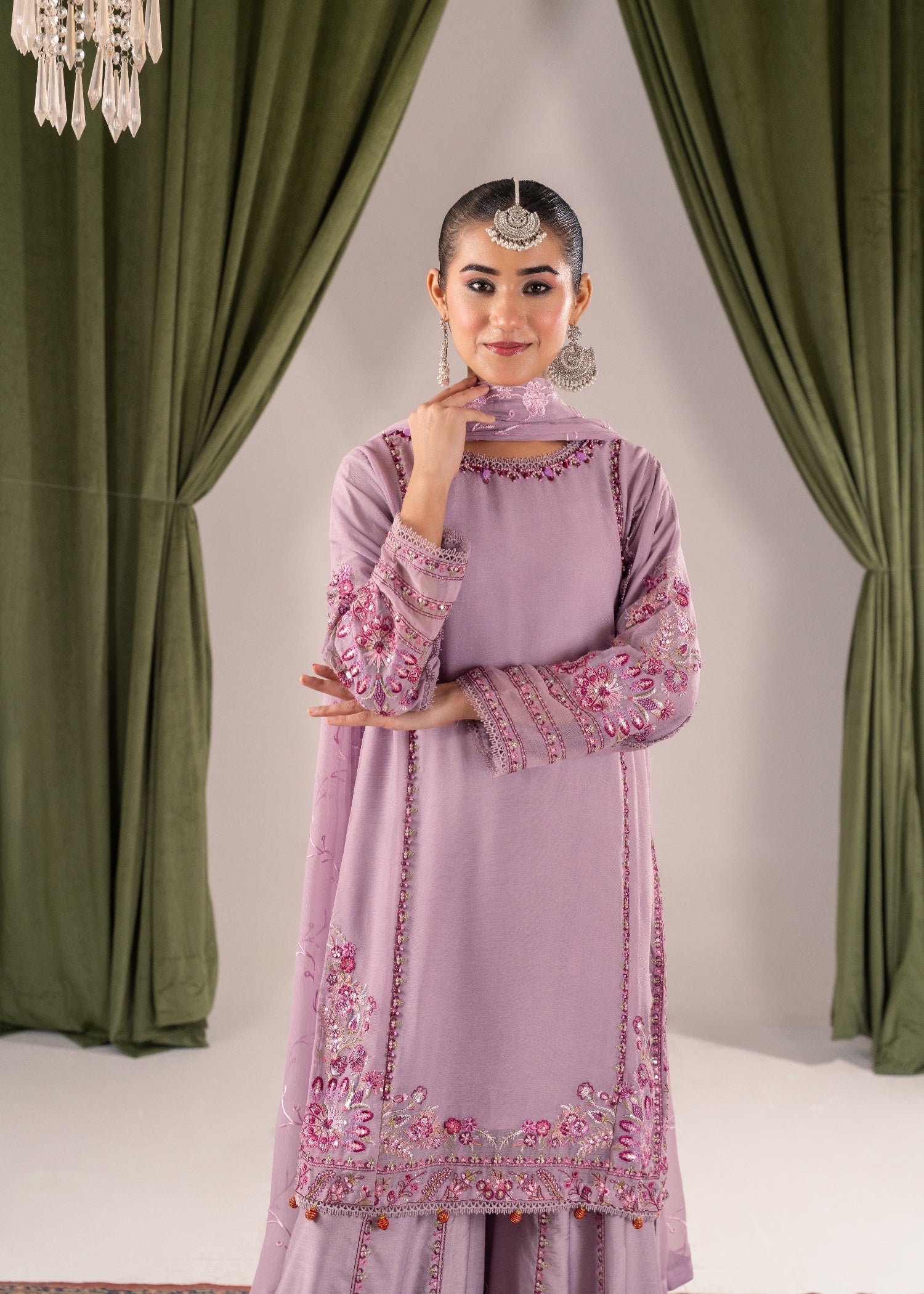 Pehnawa Fashion Light muse chiffon Women 3pcs