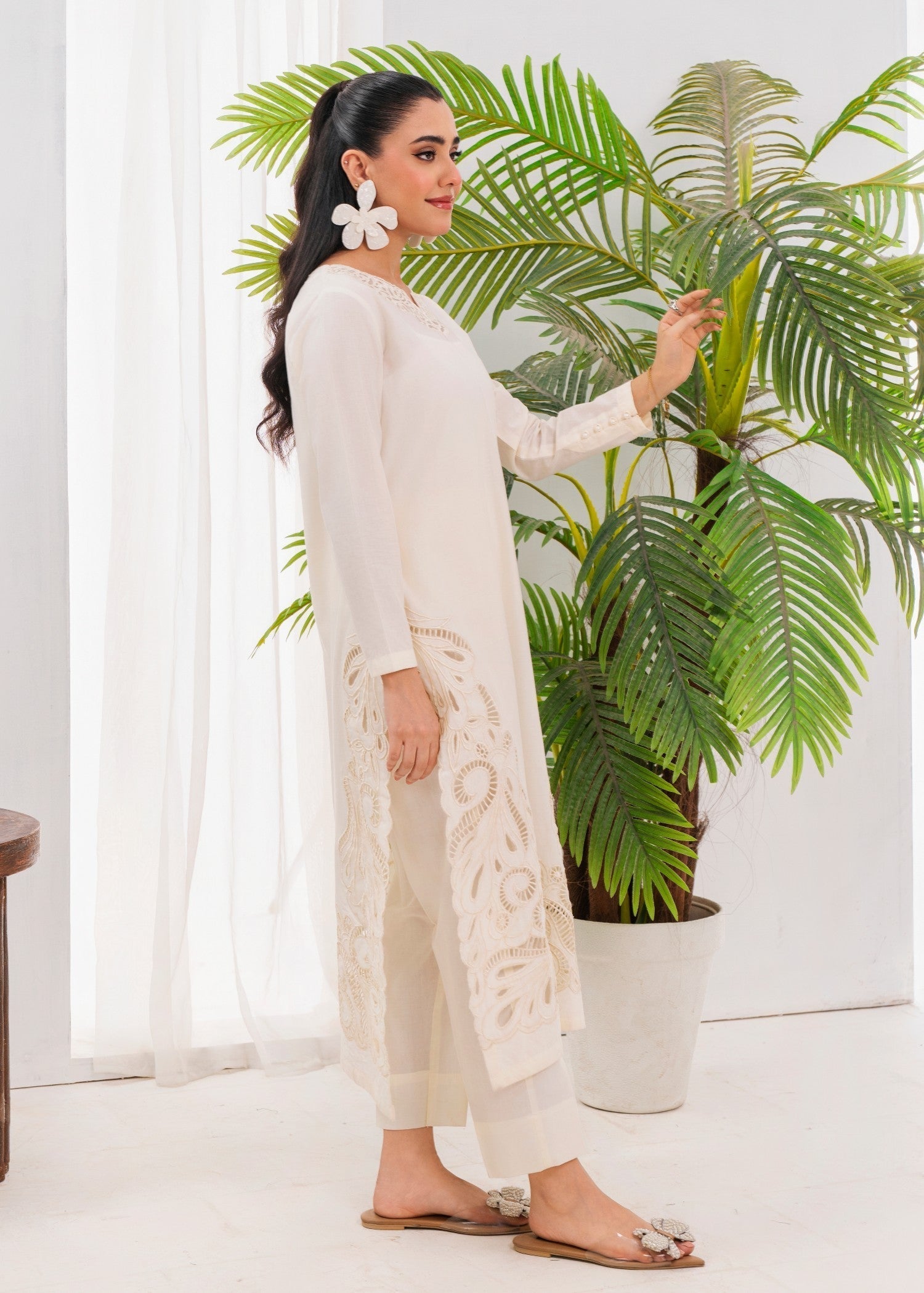 Sahibas By Mirza Casper White Women 2pcs