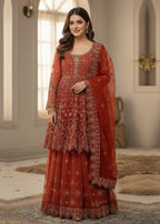 Diara Couture SEHRISH DA 01 RUST Women 3pcs