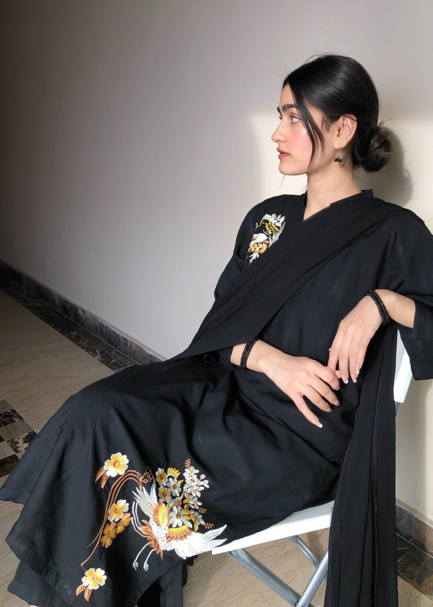 Chaudhary Arts Zoe Black Embroidered Women 2pcs