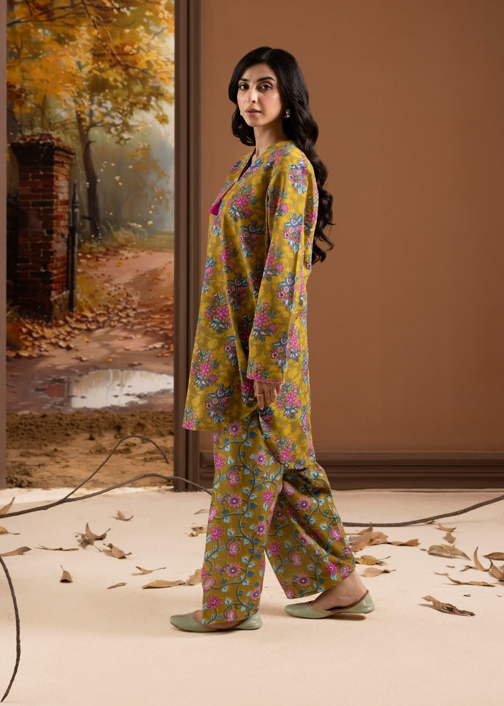 Zellbury WPW2522689 Olive Green Women 2pcs