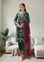 Diara Couture YUMNA US 575 SEA GREEN Women 3pcs