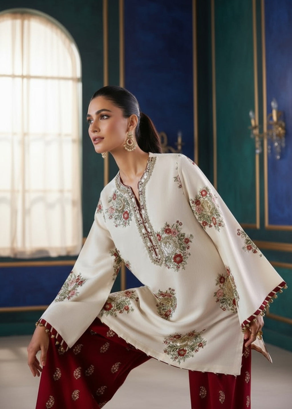 Momin Online farshi shalwar luxe Women 2pcs